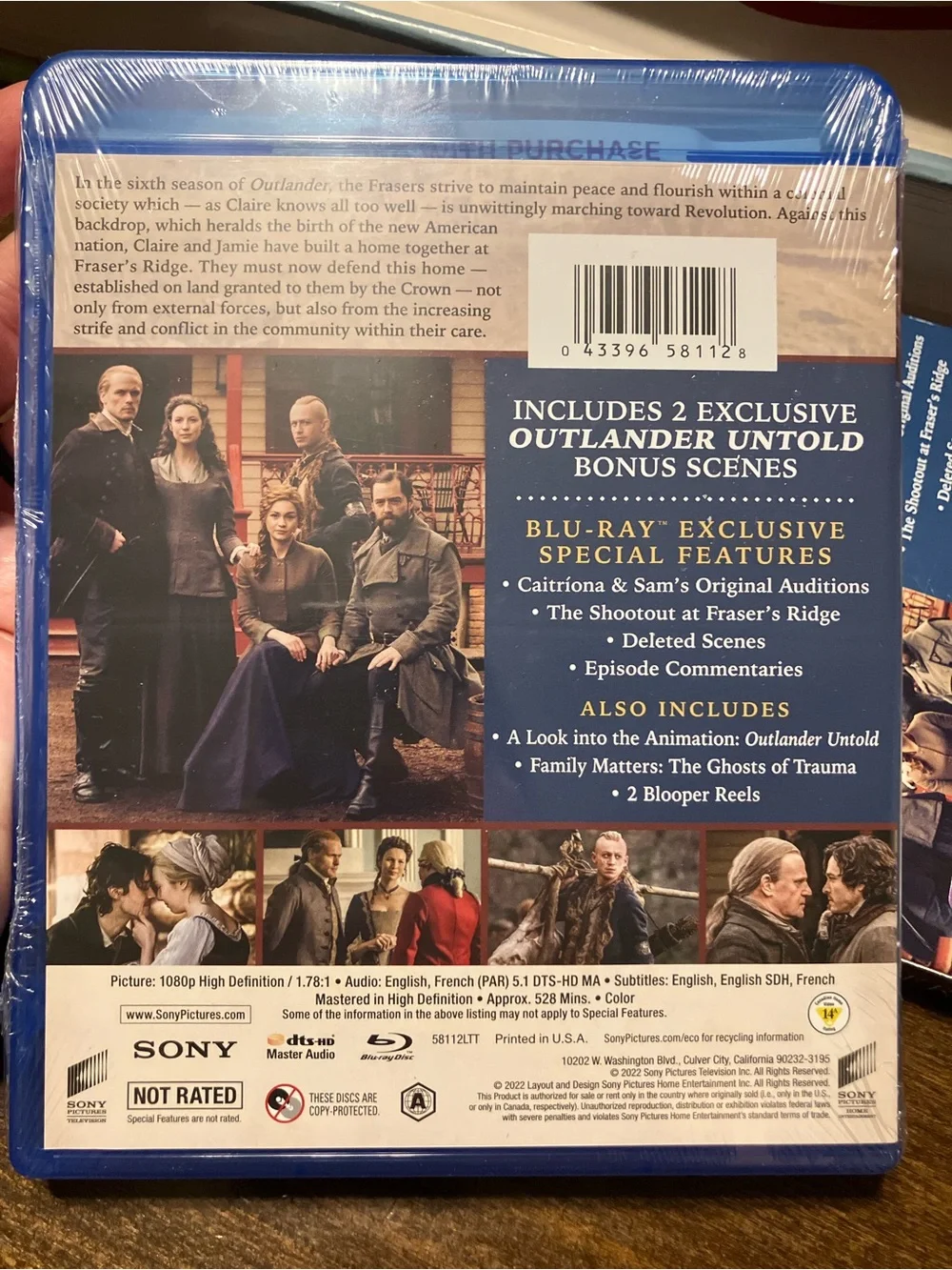 Outlander Season Six Blu-ray + Digital - The Heart of the Storm-New